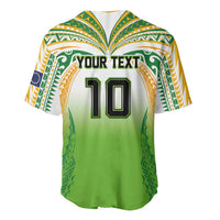 Custom Cook Islands Rugby League Baseball Jersey Avaiki Tatau Tribal Motifs White Color LT03 - Polynesian Pride