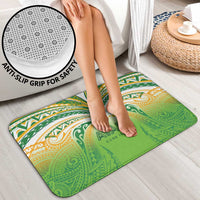 Cook Islands Rugby League Bathroom Set Avaiki Tatau Tribal Motifs White Color - Polynesian Pride