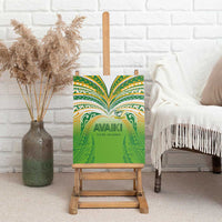 Cook Islands Rugby League Canvas Wall Art Avaiki Tatau Tribal Motifs White Color LT03 - Polynesian Pride