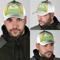 Cook Islands Rugby League Classic Cap Avaiki Tatau Tribal Motifs White Color LT03 - Polynesian Pride