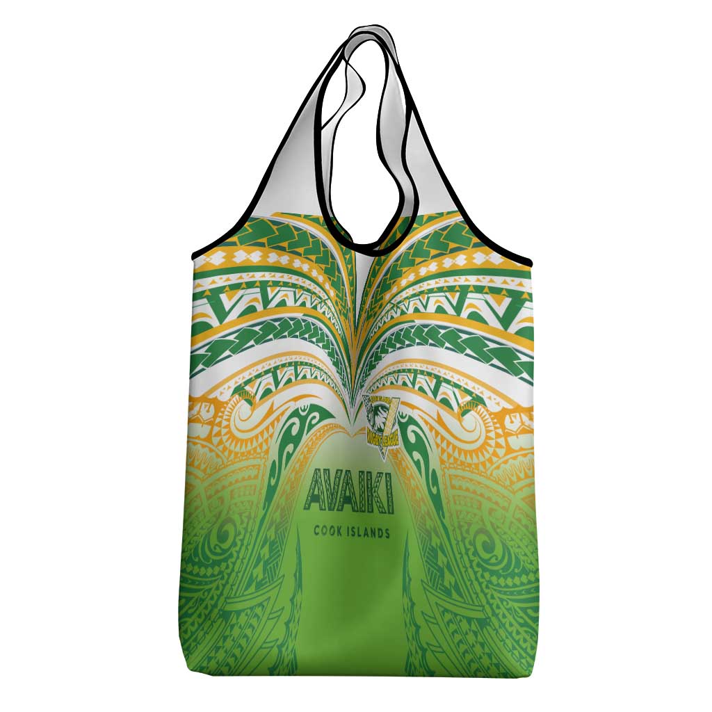 Cook Islands Rugby League Grocery Bag Avaiki Tatau Tribal Motifs White Color LT03 - Polynesian Pride