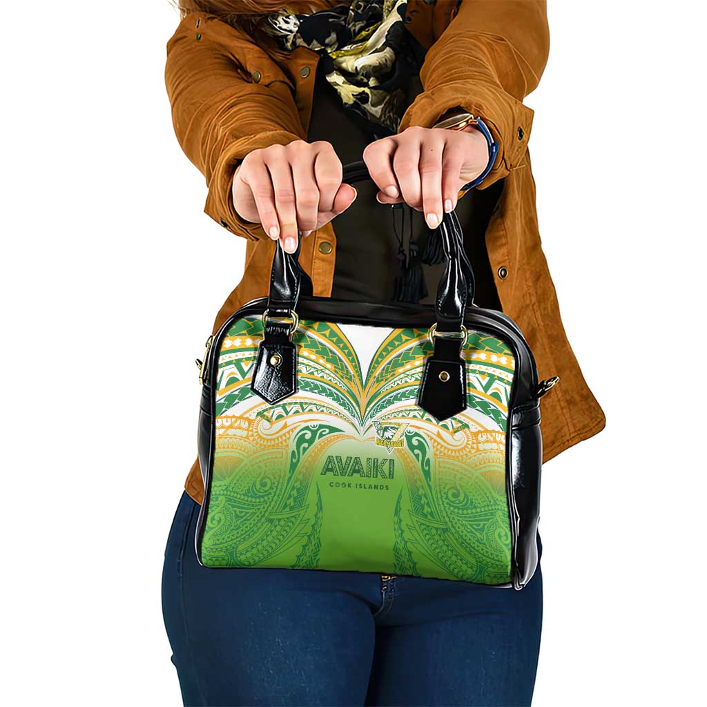 Cook Islands Rugby League Shoulder Handbag Avaiki Tatau Tribal Motifs White Color LT03 One Size White - Polynesian Pride