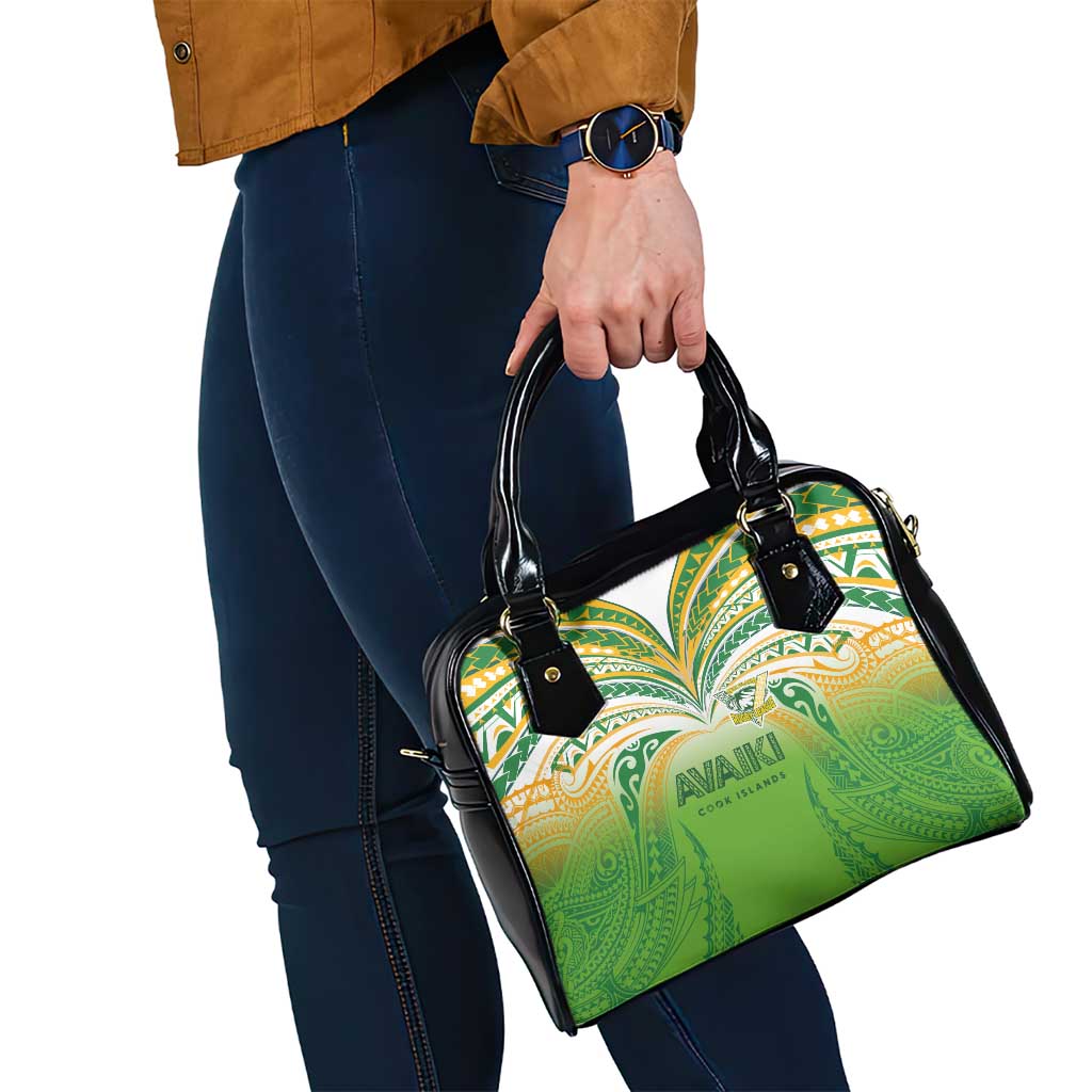 Cook Islands Rugby League Shoulder Handbag Avaiki Tatau Tribal Motifs White Color LT03 - Polynesian Pride