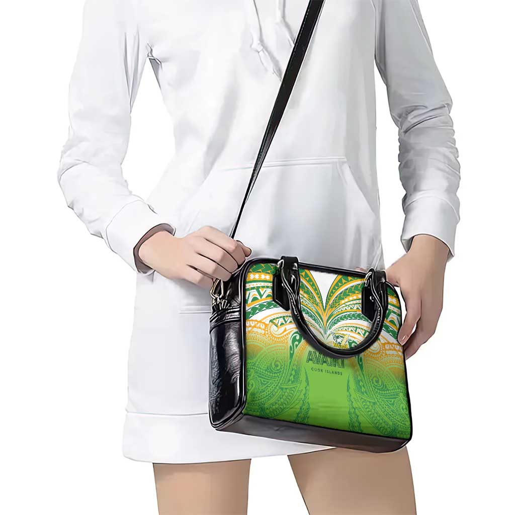 Cook Islands Rugby League Shoulder Handbag Avaiki Tatau Tribal Motifs White Color LT03 - Polynesian Pride