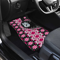 Pink Taniko Motif Aotearoa Manaia and Silver Fern Car Mats