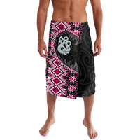 Pink Taniko Motif Aotearoa Manaia and Silver Fern Lavalava