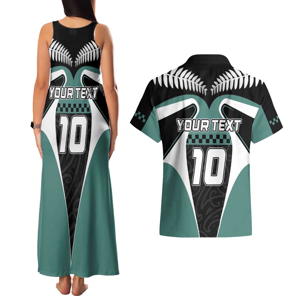 Custom New Zealand Bicycle 2025 Couples Matching Tank Maxi Dress and Hawaiian Shirt LT03 - Polynesian Pride