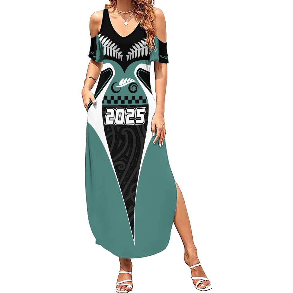 Custom New Zealand Bicycle 2025 Summer Maxi Dress