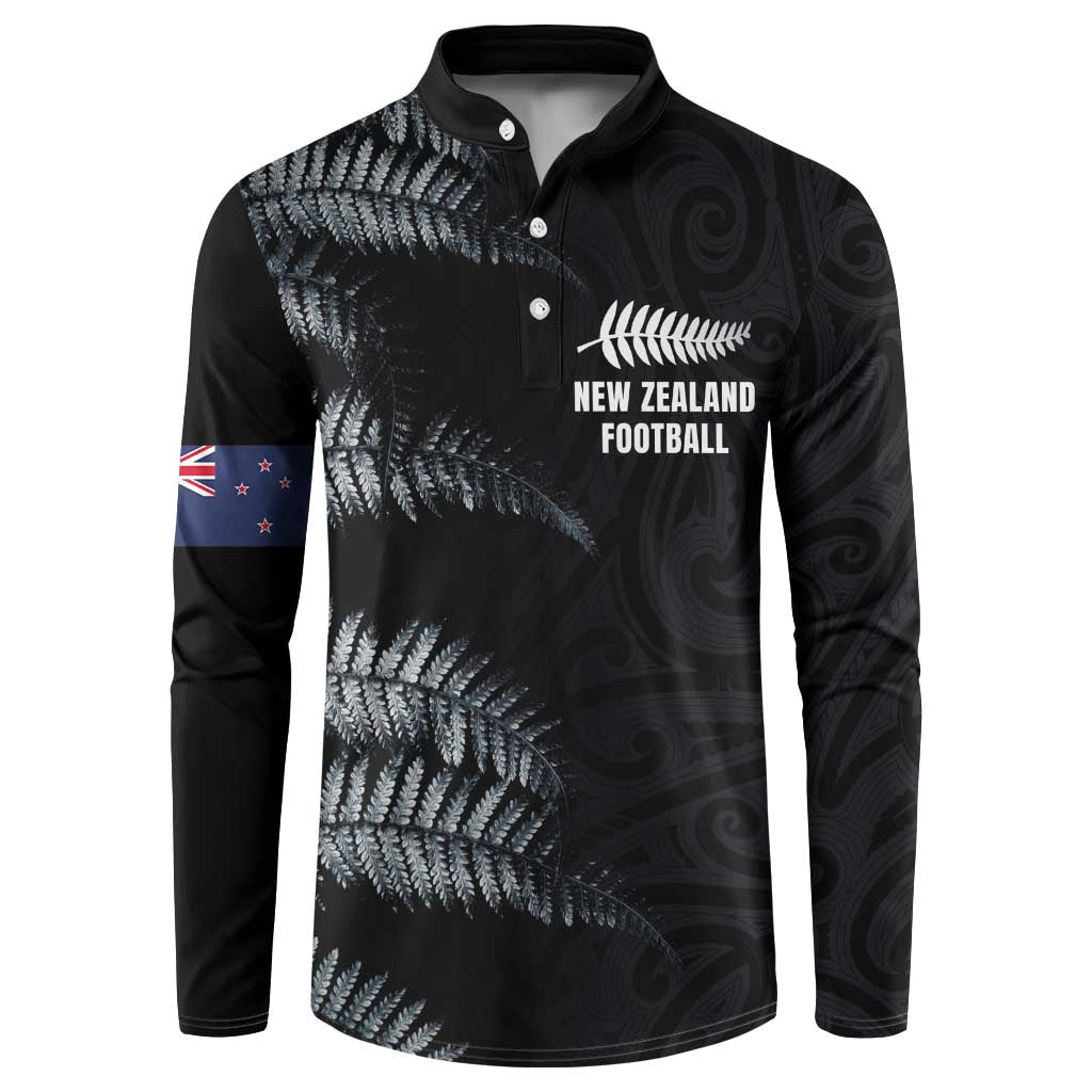 Custom New Zealand Football-Towards World Cup 2026 Button Sweatshirt