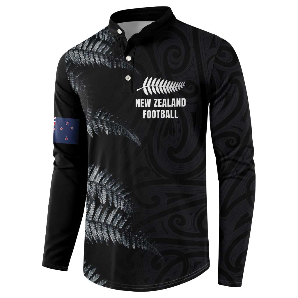 Custom New Zealand Football-Towards World Cup 2026 Button Sweatshirt