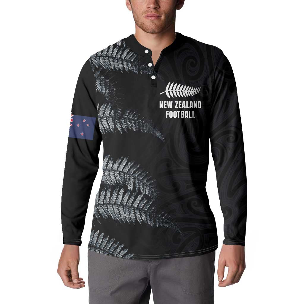 Custom New Zealand Football-Towards World Cup 2026 Button Sweatshirt