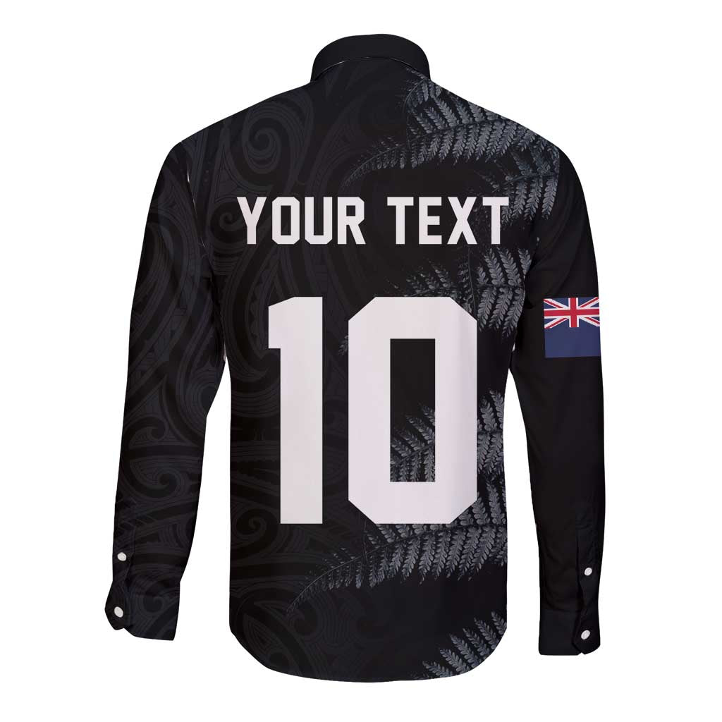 Custom New Zealand Football-Towards World Cup 2026 Long Sleeve Button Shirt