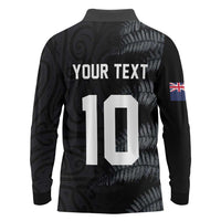 Custom New Zealand Football-Towards World Cup 2026 Long Sleeve Polo Shirt