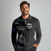 Custom New Zealand Football-Towards World Cup 2026 Long Sleeve Polo Shirt
