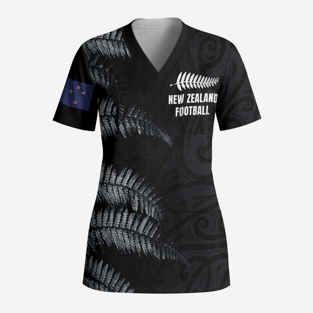 Custom New Zealand Football-Towards World Cup 2026 Scrub Top - Polynesian Pride