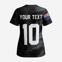 Custom New Zealand Football-Towards World Cup 2026 Scrub Top - Polynesian Pride