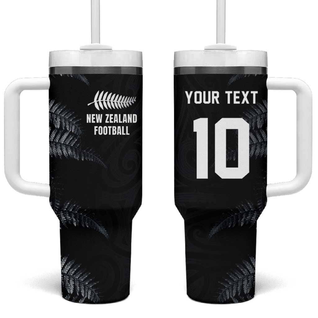 Custom New Zealand Football-Towards World Cup 2026 Tumbler With Handle LT03 One Size: 40 oz Black - Polynesian Pride