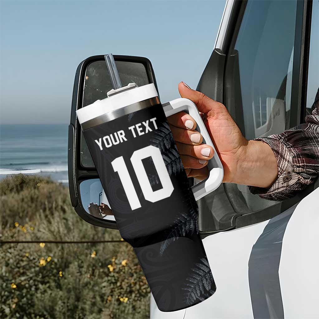 Custom New Zealand Football-Towards World Cup 2026 Tumbler With Handle LT03 - Polynesian Pride
