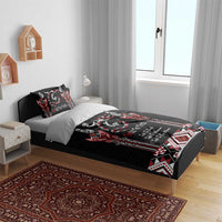 Aotearoa Toitu Te Tiriti-Maori Taniwha Bedding Set Toitu Te Whenua Toitu Te Reo Maori