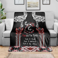 Aotearoa Toitu Te Tiriti-Maori Taniwha Blanket Toitu Te Whenua Toitu Te Reo Maori
