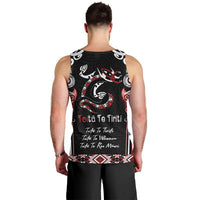 Aotearoa Toitu Te Tiriti-Maori Taniwha Men Tank Top Toitu Te Whenua Toitu Te Reo Maori