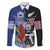 Custom Aotearoa and Samoa Rugby Family Matching Puletasi and Hawaiian Shirt Maori Warrior and Teuila Emblem-Tatau with Taniko Art
