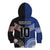 Custom Aotearoa and Samoa Rugby Kid Hoodie Maori Warrior and Teuila Emblem-Tatau with Taniko Art