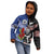 Custom Aotearoa and Samoa Rugby Kid Hoodie Maori Warrior and Teuila Emblem-Tatau with Taniko Art