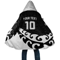 Custom NZ Rugby Cloak Koru and Silver Fern Sporty Style