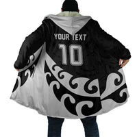 Custom NZ Rugby Cloak Koru and Silver Fern Sporty Style