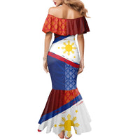 Philippines National Flag Day Mermaid Dress Polynesian and Yakan Tattoo Brush Style