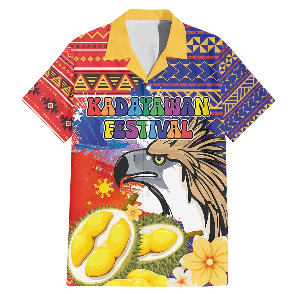 Philippines Kadayawan Family Matching Mermaid Dress and Hawaiian Shirt Filipino Eagle Durian with Polynesian and Igorots Pattern
