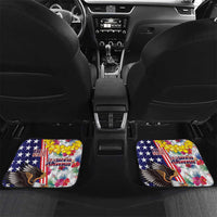 Hawaii and United States Together Car Mats Seal of Hawaii and Bald Eagle - Polynesian Pride