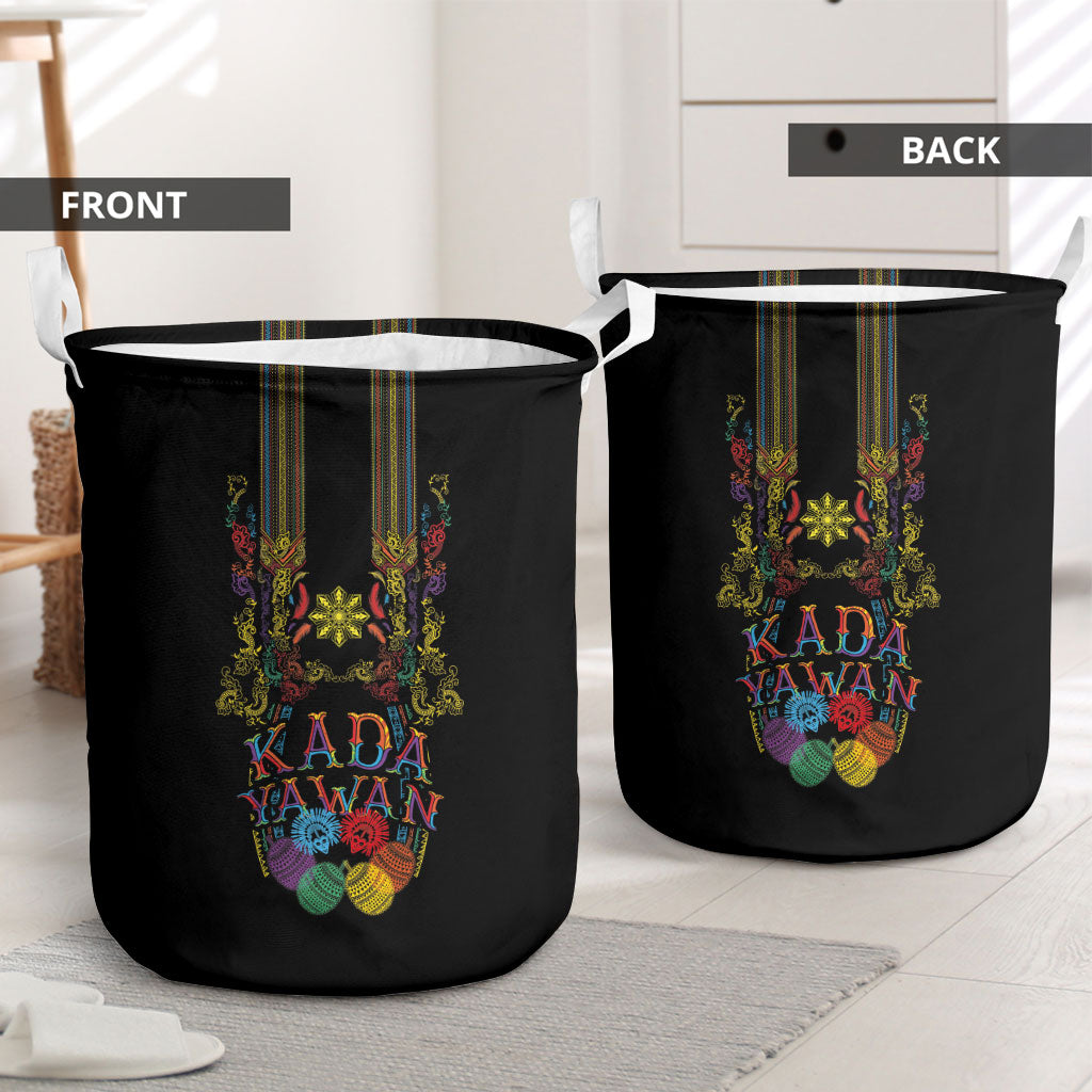 Philippines Kadayawan Festival Laundry Basket Polynesian Tribal Art Barong Style