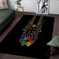 Philippines Kadayawan Festival Area Rug Polynesian Tribal Art Barong Style