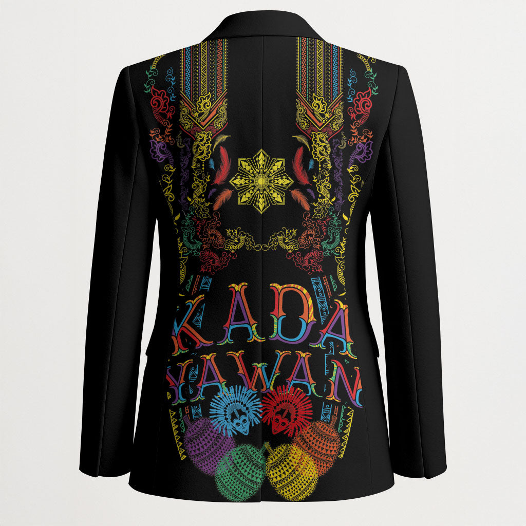 Philippines Kadayawan Festival Blazer Polynesian Tribal Art Barong Style