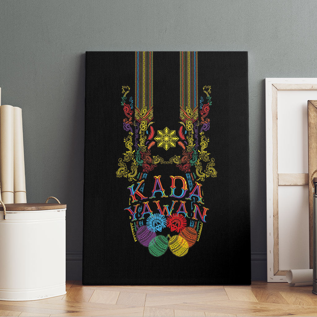 Philippines Kadayawan Festival Canvas Wall Art Polynesian Tribal Art Barong Style