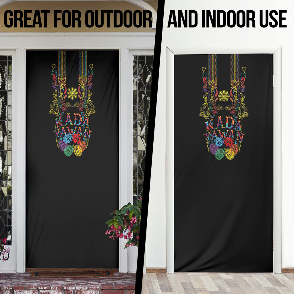 Philippines Kadayawan Festival Door Cover Polynesian Tribal Art Barong Style LT03 - Polynesian Pride