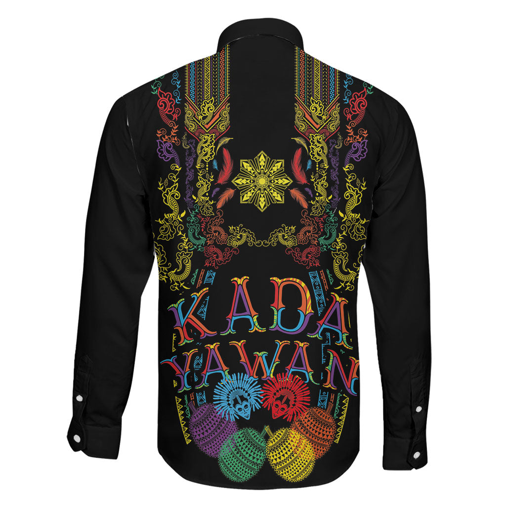 Philippines Kadayawan Festival Family Matching Off Shoulder Short Dress and Hawaiian Shirt Polynesian Tribal Art Barong Style LT03 - Polynesian Pride