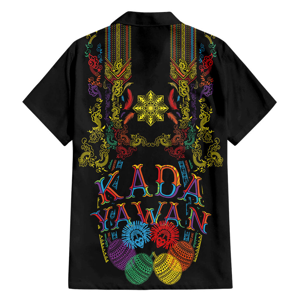 Philippines Kadayawan Festival Family Matching Tank Maxi Dress and Hawaiian Shirt Polynesian Tribal Art Barong Style LT03 - Polynesian Pride
