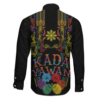 Philippines Kadayawan Festival Family Matching Tank Maxi Dress and Hawaiian Shirt Polynesian Tribal Art Barong Style LT03 - Polynesian Pride