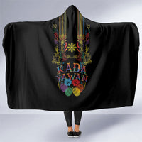 Philippines Kadayawan Festival Hooded Blanket Polynesian Tribal Art Barong Style