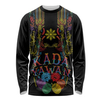 Philippines Kadayawan Festival Long Sleeve Shirt Polynesian Tribal Art Barong Style