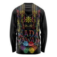 Philippines Kadayawan Festival Long Sleeve Shirt Polynesian Tribal Art Barong Style