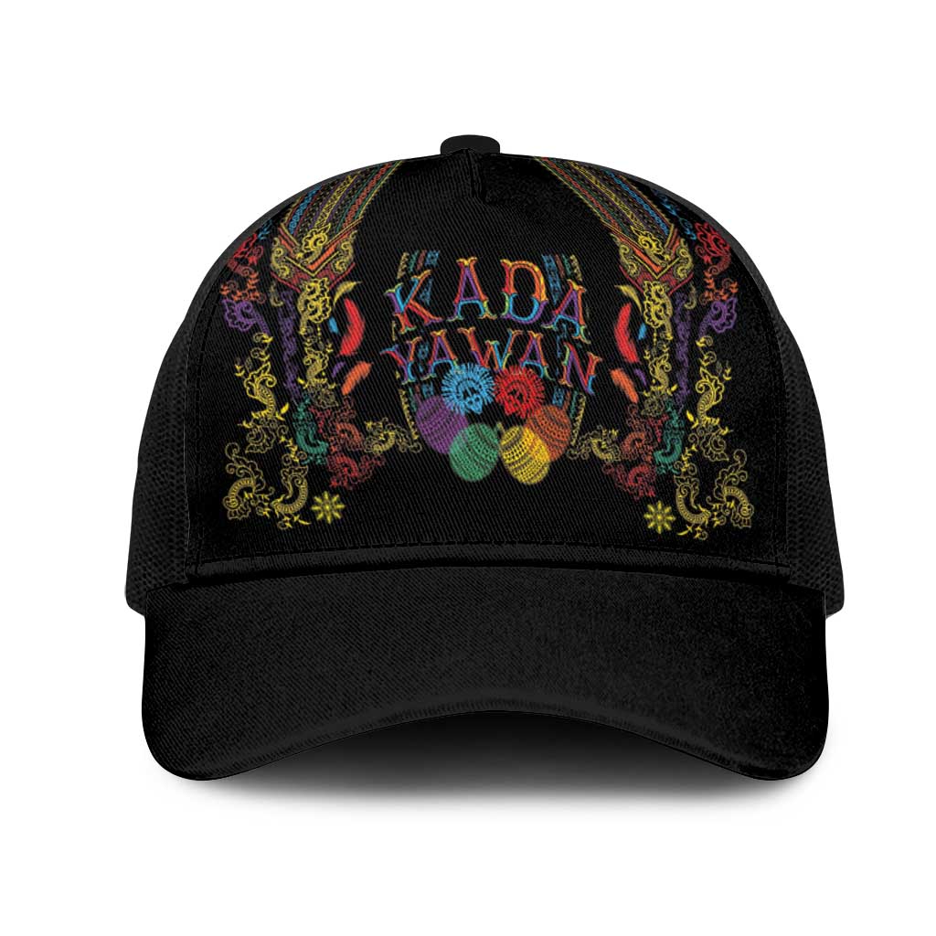 Philippines Kadayawan Festival Mesh Trucker Cap Polynesian Tribal Art Barong Style
