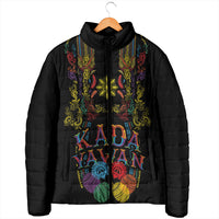 Philippines Kadayawan Festival Padded Jacket Polynesian Tribal Art Barong Style