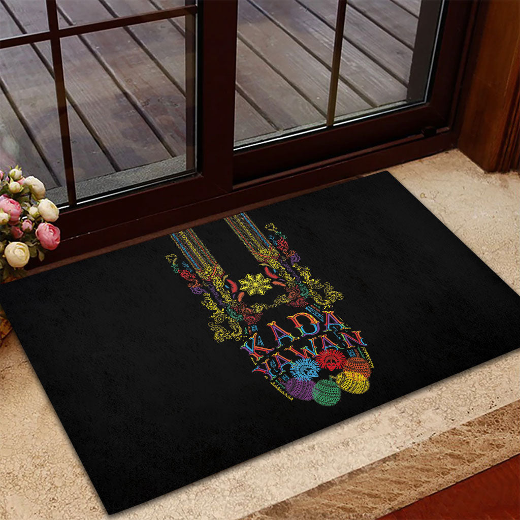 Philippines Kadayawan Festival Rubber Doormat Polynesian Tribal Art Barong Style