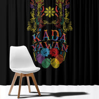 Philippines Kadayawan Festival Window Curtain Polynesian Tribal Art Barong Style