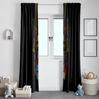 Philippines Kadayawan Festival Window Curtain Polynesian Tribal Art Barong Style