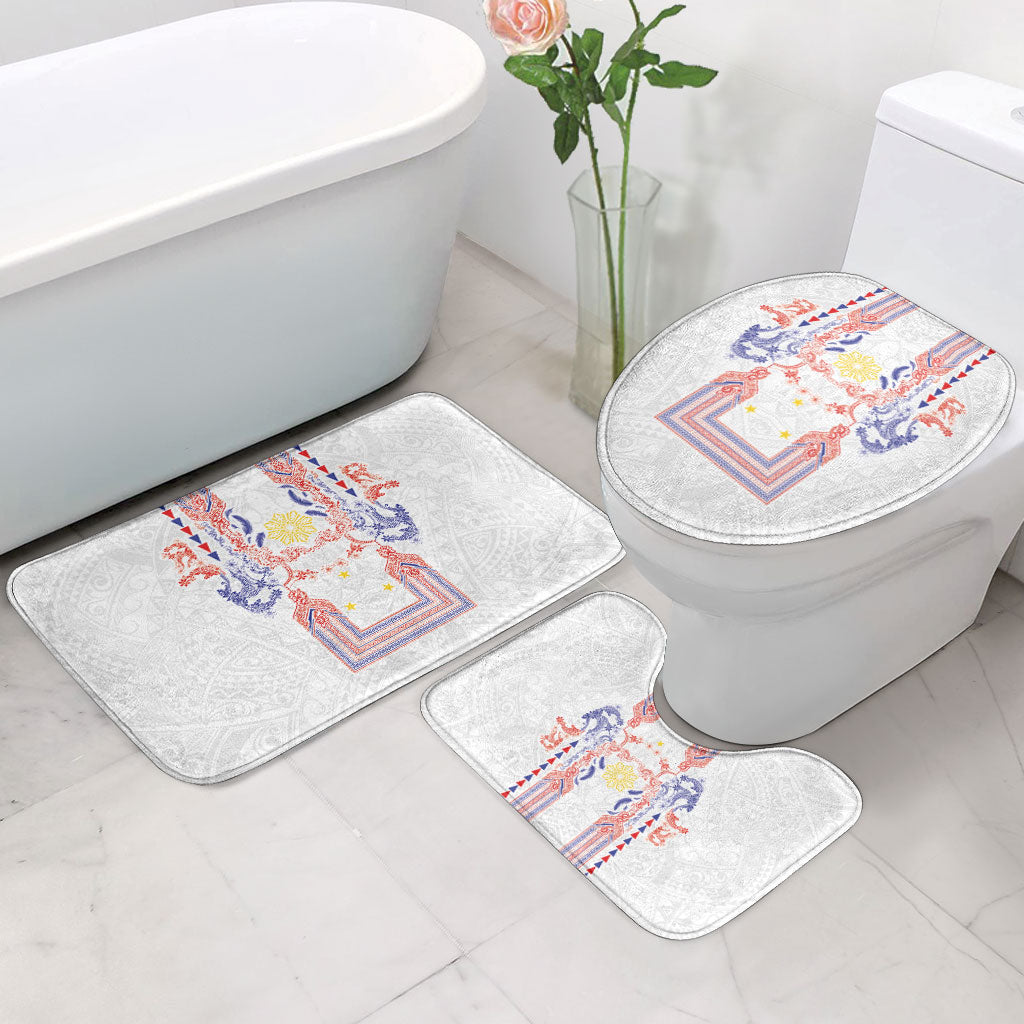 Philippines Barong Style Bathroom Set Polynesian Kakau Art Tattoos with Tribal Filipino Sun